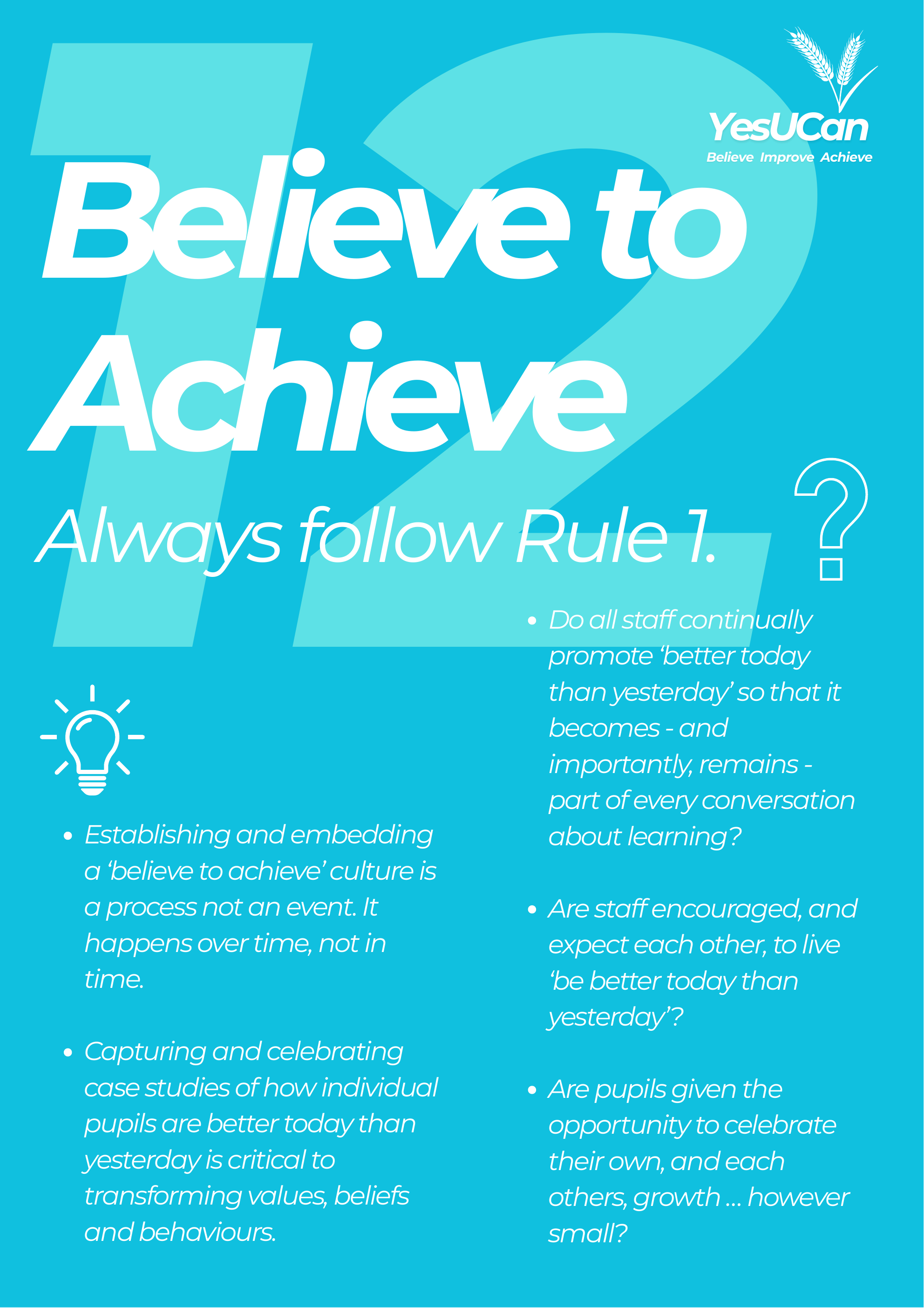 Believe to Achieve poster